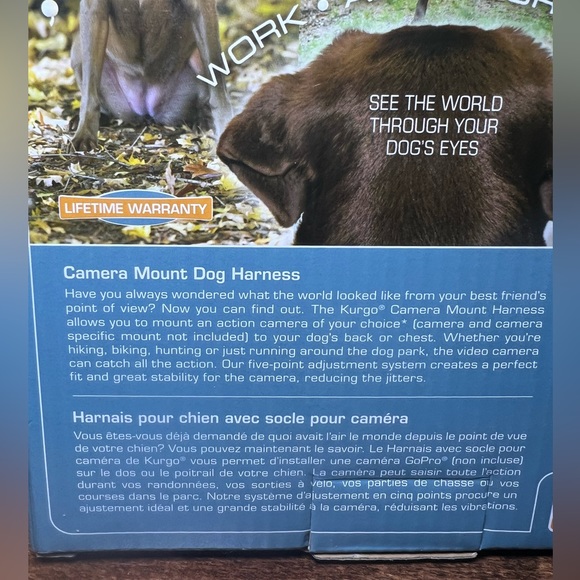 Kurgo Camera Mount Dog Harness 📸 Size Large - Picture 3 of 4